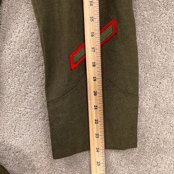 Abate US Marine Corps Overcoat Men 36R Green Military Dress Serge Coat Wool VTG - Picture 8 of 12